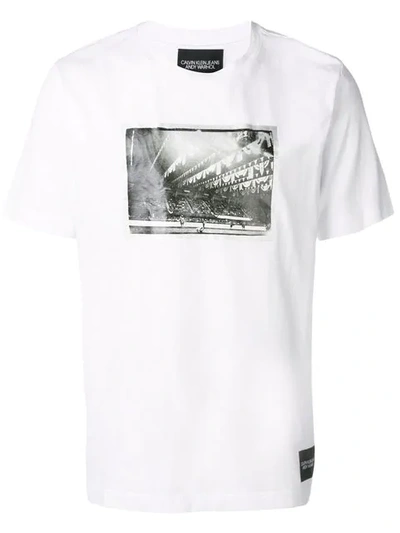 Shop Calvin Klein Jeans Est.1978 Photographic Print T In White