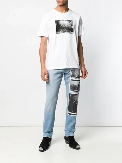 Shop Calvin Klein Jeans Est.1978 Photographic Print T In White