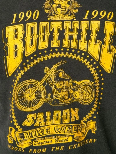 Pre-owned Fake Alpha Vintage Bike Week Print T-shirt In Black