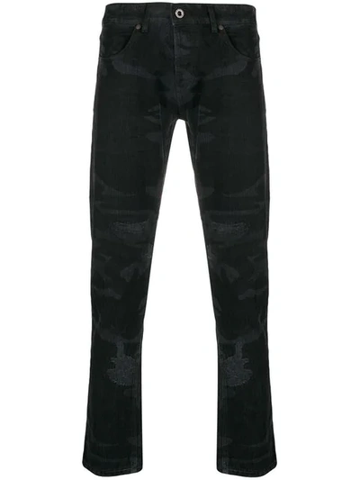 Shop Diesel Black Gold Cropped Slim Jeans