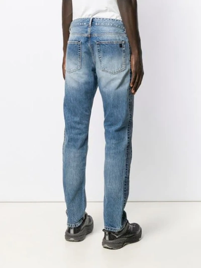 Shop Palm Angels Drawstring Slim-fit Jeans In Blue