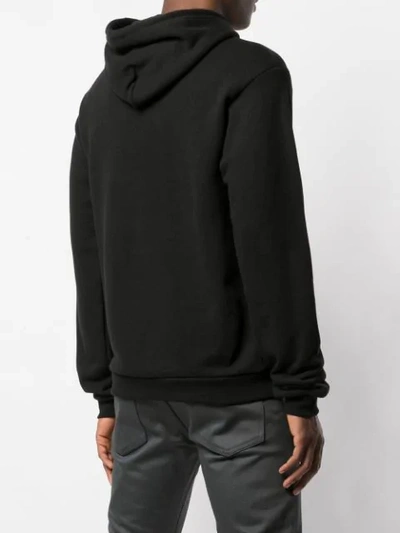 Shop John Elliott Kangaroo Pocket Drawstring Hoodie In Black