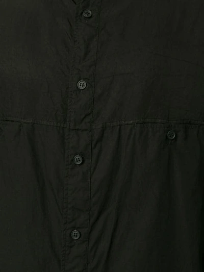 Shop Yohji Yamamoto Panelled Shirt In Black