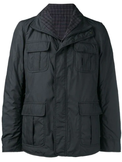 Shop Etro Flap Pockets Jacket In Black