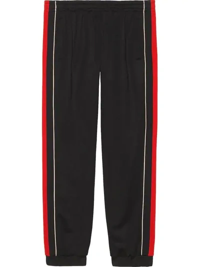 Shop Gucci Jogging Pant With Lyre Patch In Black
