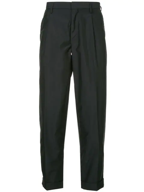 Kolor Plain Tailored Trousers In Black | ModeSens