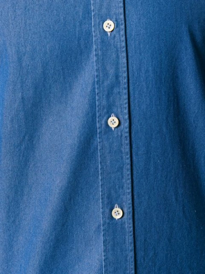 Shop Luigi Borrelli Button In Blue
