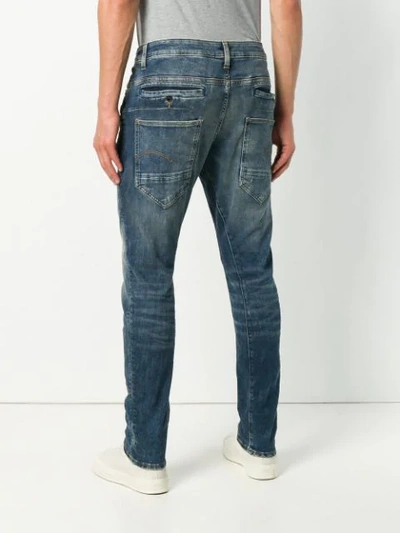 Shop G-star Raw Research Slim-fit Jeans - Blue