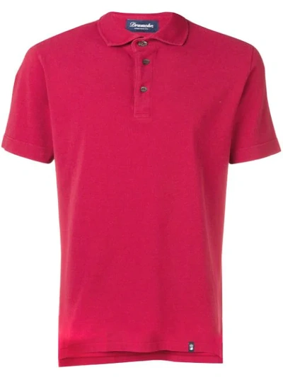 Shop Drumohr Basic Polo Shirt In Red
