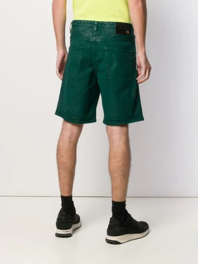 Shop Just Cavalli Denim Shorts In Green