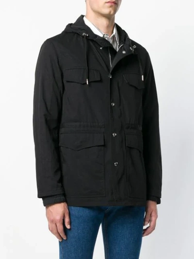 Ami Alexandre Mattiussi Patch Pockets Parka In Black