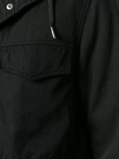 Ami Alexandre Mattiussi Patch Pockets Parka In Black