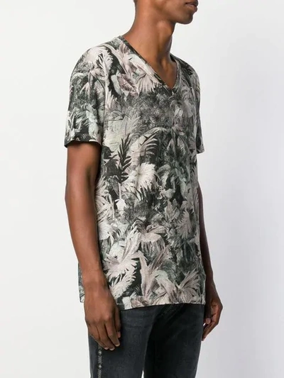 Shop Etro Foliage Print T-shirt - Green