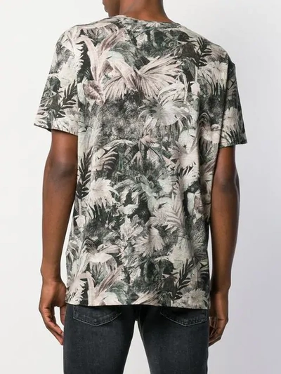 Shop Etro Foliage Print T-shirt - Green