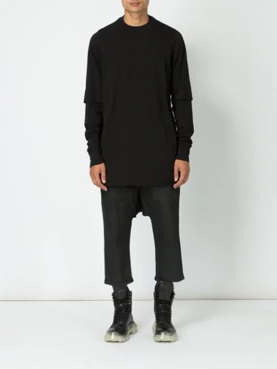 Shop Rick Owens Drkshdw Layered In Black