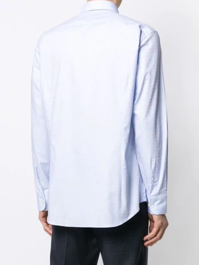 Shop Etro Striped Shirt In Blue