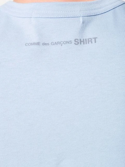 Shop Comme Des Garçons Shirt Logo Print T In Blue