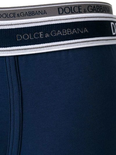 Shop Dolce & Gabbana Logo Boxer Briefs - Blue