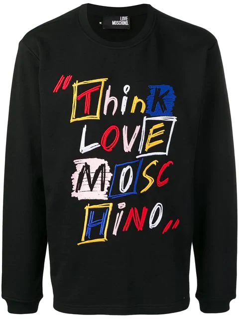 love moschino sweatshirt