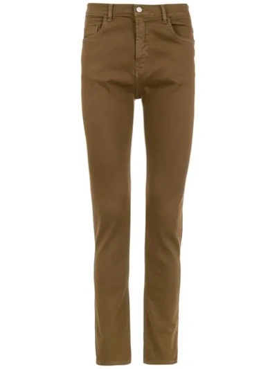 Shop Egrey Skinny Trousers In Brown