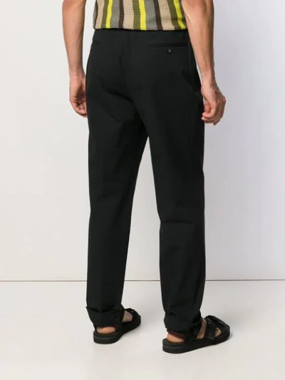 Shop Officine Generale Drew Trousers In Black