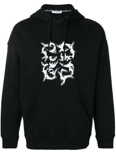 Shop Givenchy 4g Hoodie In Black