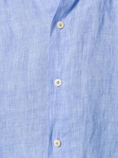 Shop Alessandro Gherardi Crinkle Effect Button In Blue