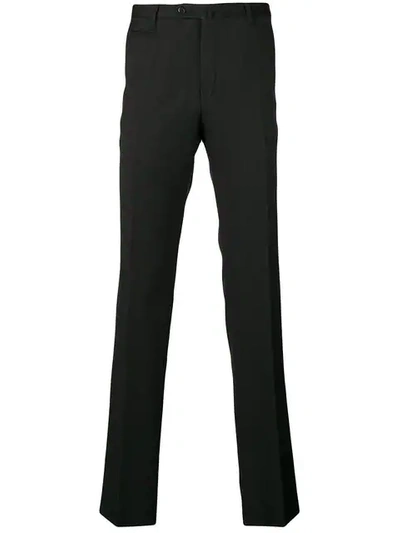 Shop Corneliani Straight-leg Trousers In Black