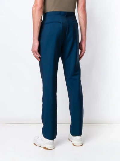 Shop Kenzo Straight-leg Trousers In Blue