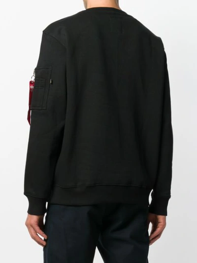 Shop Lacoste Alpha Industries Nasa Sweatshirt - Black