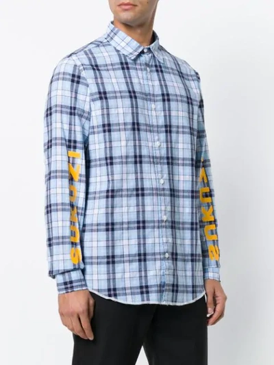 Shop Sold Out Frvr Printed Plaid Shirt In Blue