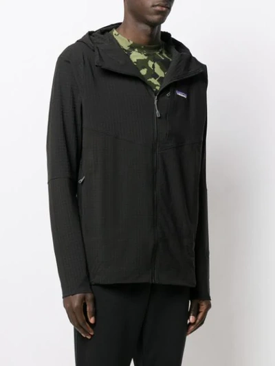 Shop Patagonia Techface Hooded Jacket - Schwarz In Black