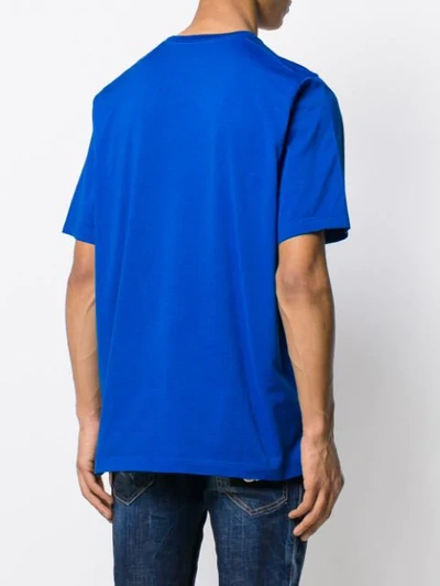 Shop Dsquared2 Logo Print T-shirt In Blue