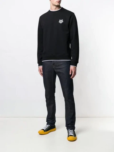 Shop Kenzo Tiger Sweater In Black