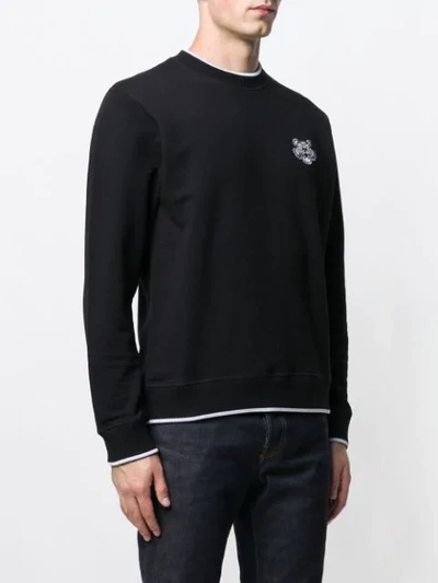 Shop Kenzo Tiger Sweater In Black