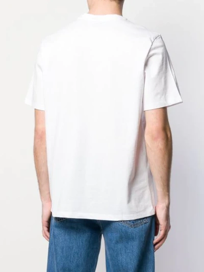 Shop Msgm T-shirt Mit Logo In White