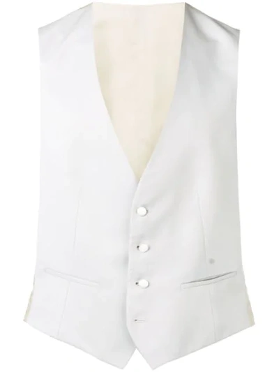 Shop Z Zegna Buttoned Waistcoat In Grey