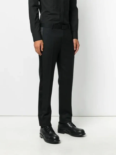 Shop Alexander Mcqueen Tuxedo Trousers In Black