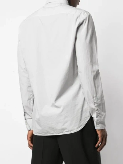 Shop Maison Margiela Chest Pocket Shirt In Grey