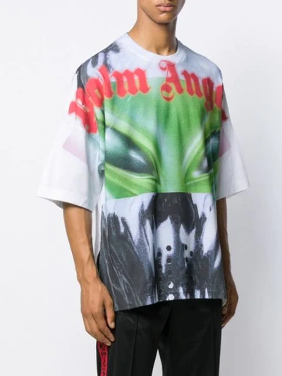 Shop Palm Angels Graphic Printed T-shirt In White