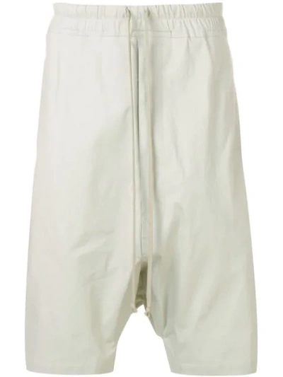 RICK OWENS DROP CROTCH SHORTS - 大地色