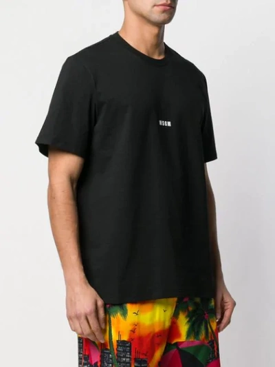 MSGM MICRO LOGO T-SHIRT - 黑色