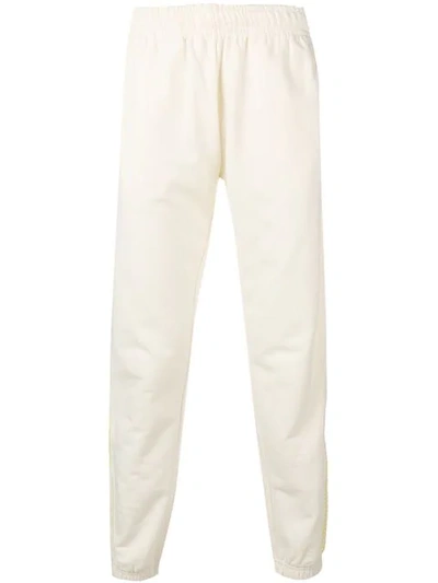 Shop Adish Embroidered Joggers In Neutrals