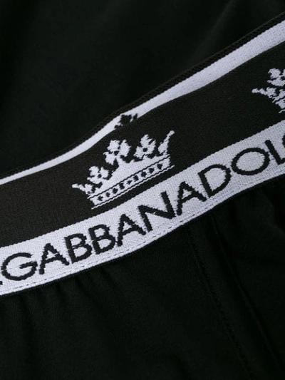 Shop Dolce & Gabbana Crown And Logo Briefs In Black