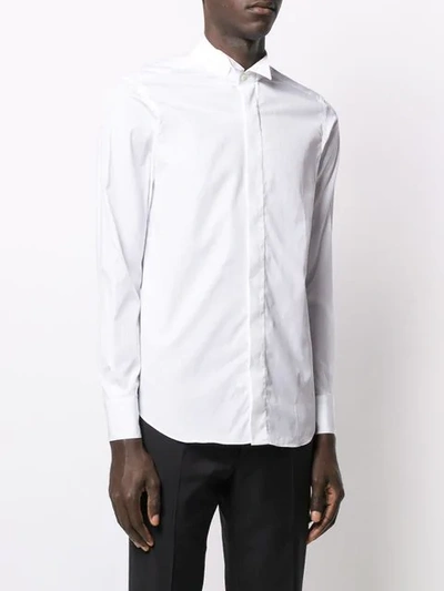 Shop Alessandro Gherardi Concealed Front Shirt In White