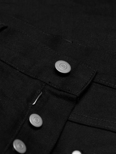 Shop Maison Margiela Regular Fitted Jeans - Black
