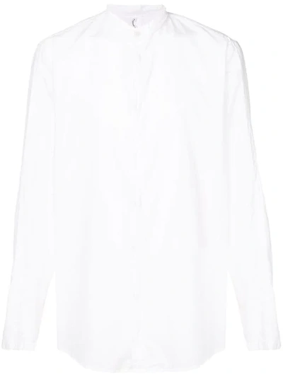Shop Transit Banded Collar Shirt In White