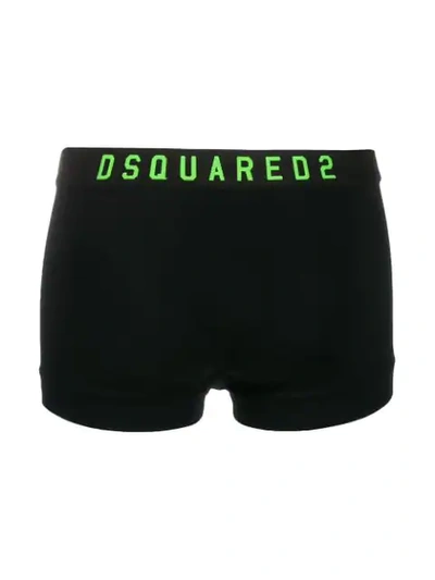 Shop Dsquared2 Icon Print Boxers In Black