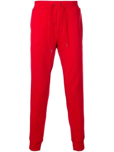 Shop Polo Ralph Lauren Drawstring Track Trousers In Red