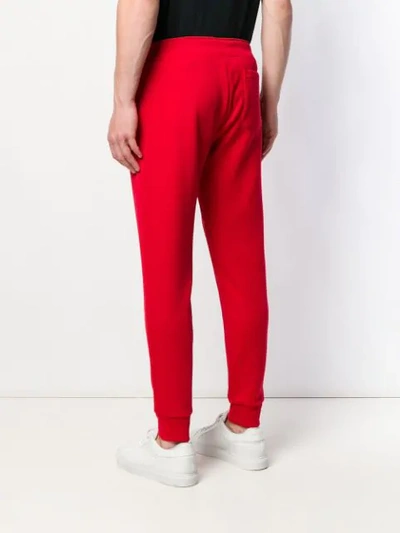 Shop Polo Ralph Lauren Drawstring Track Trousers In Red